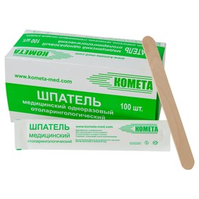 Medical spatula disposable wooden sterile. 