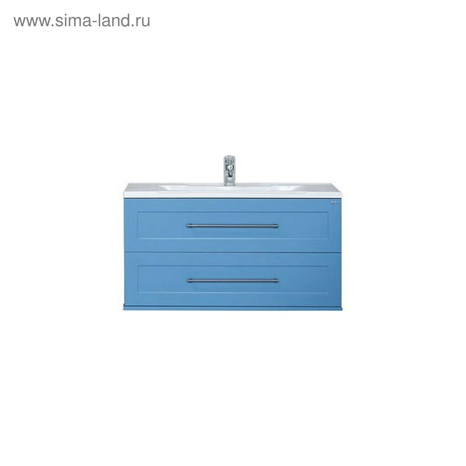 мебель для ванной комнаты голубого цвета