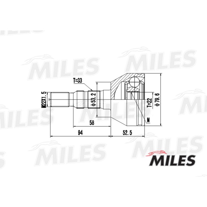 Шрус наружный MILES GA20353