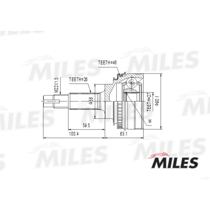 Шрус наружный MILES GA20471