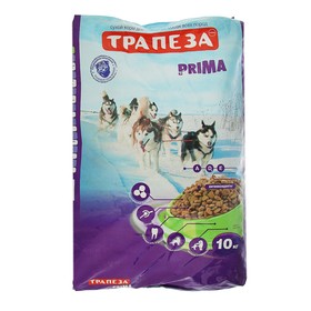 Сухой корм "Трапеза" ПРИМА для взрослых собак с высокой активностью, 10 кг