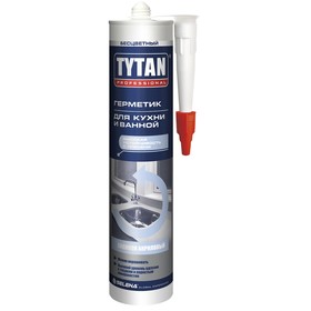 Герметик Tytan Professional (31519/26043), для кухни и ванной, бесцветный, 310мл