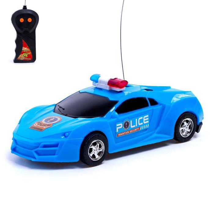 Машина радиоуправляемая «Полиция», работает от батареек, световые эффекты, цвета МИКС - фото 797882051