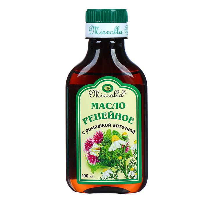 Репейное масло Mirrolla с ромашкой аптечной, 100мл
