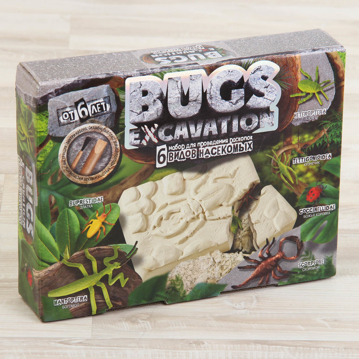 Набор для проведения раскопок серия &quot;BUGS EXCAVATION&quot;  жуки BEX-01-04 BEX-01-04