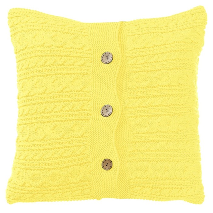 Чехол для подушки Light yellow, размер 43х43 см