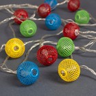 УЦЕНКА НИТЬ, 5 м, с насад “Шарик сетка 3 см”, Н.С. LED-20-220V, контр. 8 режимов, МУЛЬТИ - фото 10147947