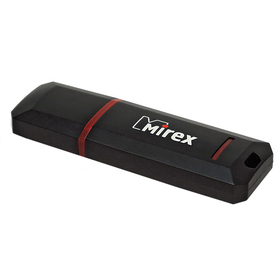 Флешка Mirex KNIGHT BLACK, 8 Гб, USB2.0, чт до 25 Мб/с, зап до 15 Мб/с, черная
