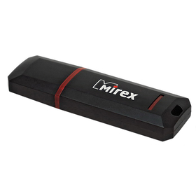 Флешка Mirex KNIGHT BLACK, 16 Гб, USB2.0, чт до 25 Мб/с, зап до 15 Мб/с, черная