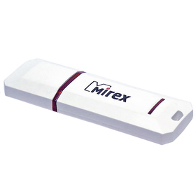 Флешка Mirex KNIGHT WHITE, 16 Гб, USB2.0, чт до 25 Мб/с, зап до 15 Мб/с, белая 2891032