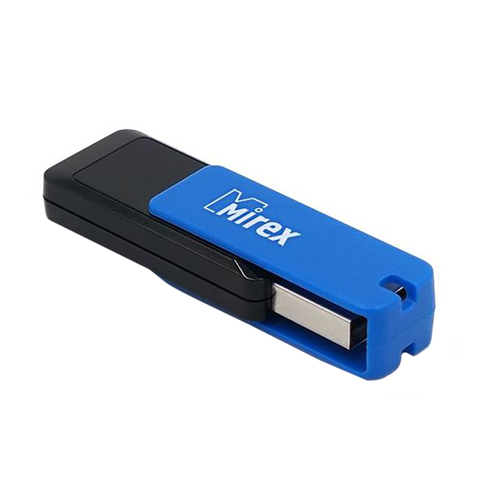 Флешка Mirex CITY BLUE, 32 Гб, USB2.0, чт до 25 Мб/с, зап до 15 Мб/с, синяя
