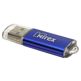 Флешка Mirex UNIT AQUA, 32 Гб, USB2.0, чт до 25 Мб/с, зап до 15 Мб/с, синяя