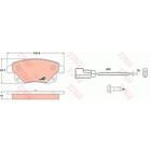 Колодки тормозные TRW GDB1725 2941479 - фото 64689