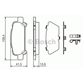 Колодки тормозные  Bosch 0986424650 2940381