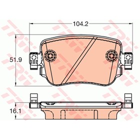 Колодки тормозные TRW GDB2042 2941559