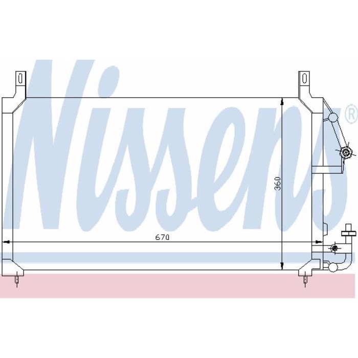 Радиатор кондиционера NISSENS 94424