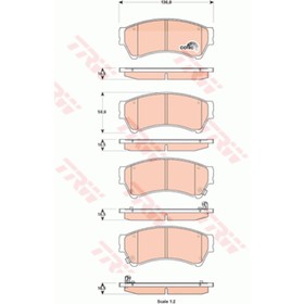 Колодки тормозные TRW GDB3501 2941659