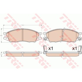 Колодки тормозные TRW GDB3563 2941673