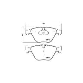 Колодки тормозные  Brembo P06054 2940545
