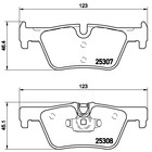 Колодки тормозные BREMBO P06071 2940547
