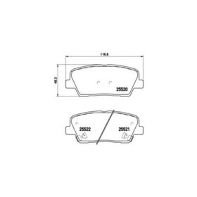Колодки тормозные  Brembo P30063 2940560