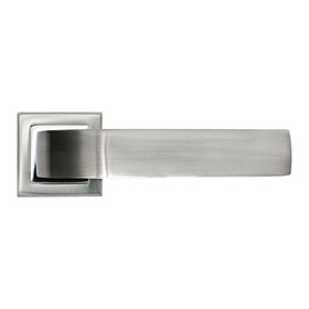 Ручка дверная RUCETTI RAP 15-S SN/CP, цвет бел. никель/хром