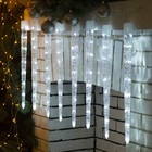Гирлянда с насадками "Сосульки рифленые" 2.4 х 0.5 м, LED-64-220V, 8 режимов, нить прозрачная, свечение белое Гирлянда с насадками "Сосульки рифленые" 2.4 х 0.5 м, LED-64-220V, 8 режимов, нить прозрачная, свечение белое