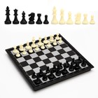 Настольная игра 3 в 1 "Классика": шахматы, шашки, нарды, магнитная доска, 25 х 25 см - фото 677550