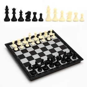 Настольная игра 3 в 1 "Классика": шахматы, шашки, нарды, магнитная доска 25х25 см в Донецке