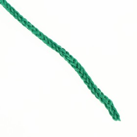 Шнур для вязания без сердечника 100% полиэфир, ширина 3мм 100м/210гр, (122 зеленый) - фото 7140353