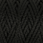 Шнур для вязания с сердечником 100% полиэфир, ширина 5 мм 100м/550гр (170 черный) - фото 6585846