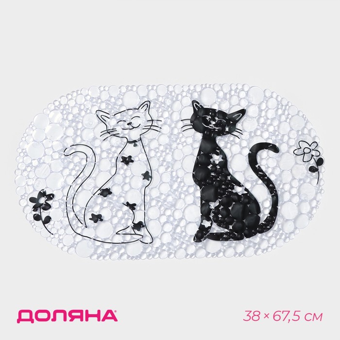 SPA-коврик для ванны Доляна «Кошечки», 39×65 см