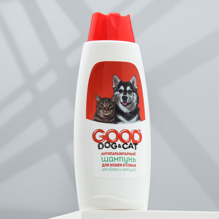Шампунь антипаразитарный "Good Dog&Cat" для кошек и собак, 250 мл, микс - фото 797887996
