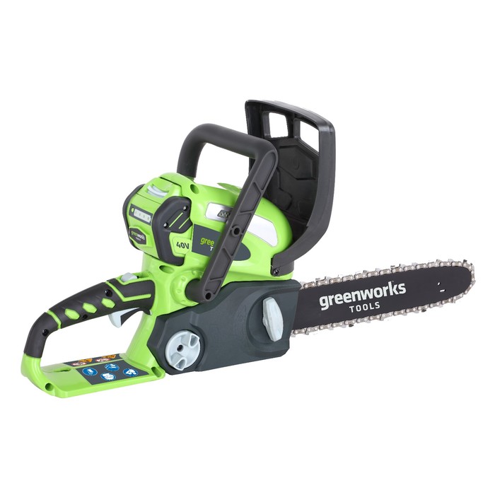 Пила цепная GreenWorks G40CS30, 40В, 12&quot;, 3/8&quot;, 45 зв., БЕЗ АКК. И ЗУ