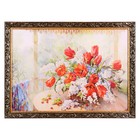 Картина "Тюльпаны с черёмухой" 54*74 см - фото 6801133
