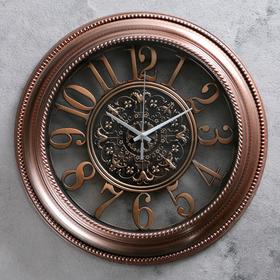 Wall clock, series: Interior, "Santana", bronze, d=36 cm