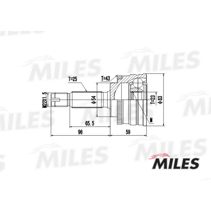 Шрус наружный MILES GA20252