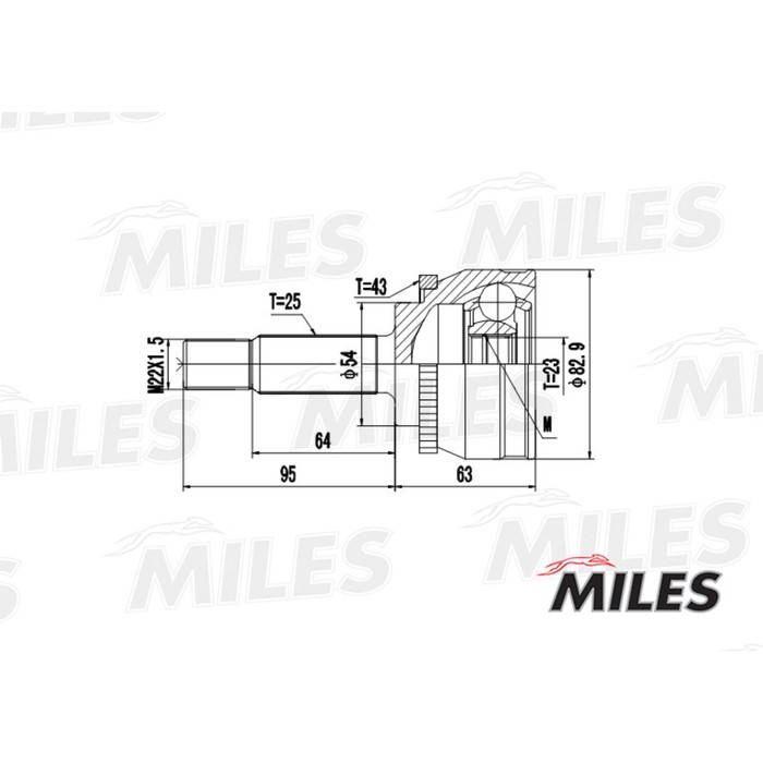 Шрус наружный MILES GA20253