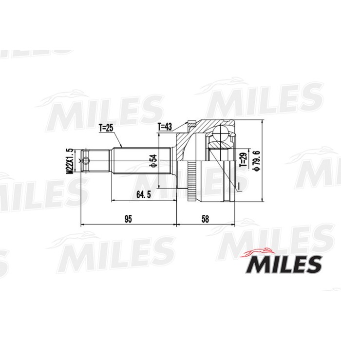 Шрус наружный MILES GA20260