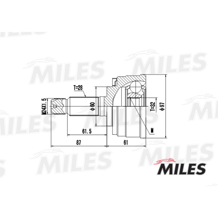 Шрус наружный MILES GA20152