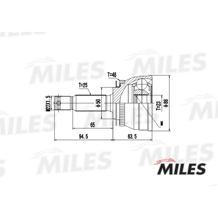 Шрус наружный MILES GA20166