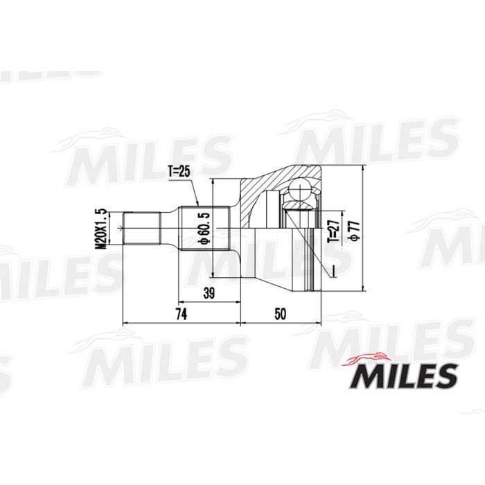 Шрус наружный MILES GA20242