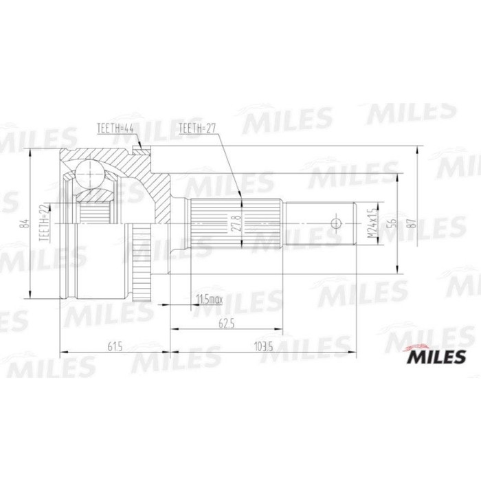 Шрус наружный MILES GA20311