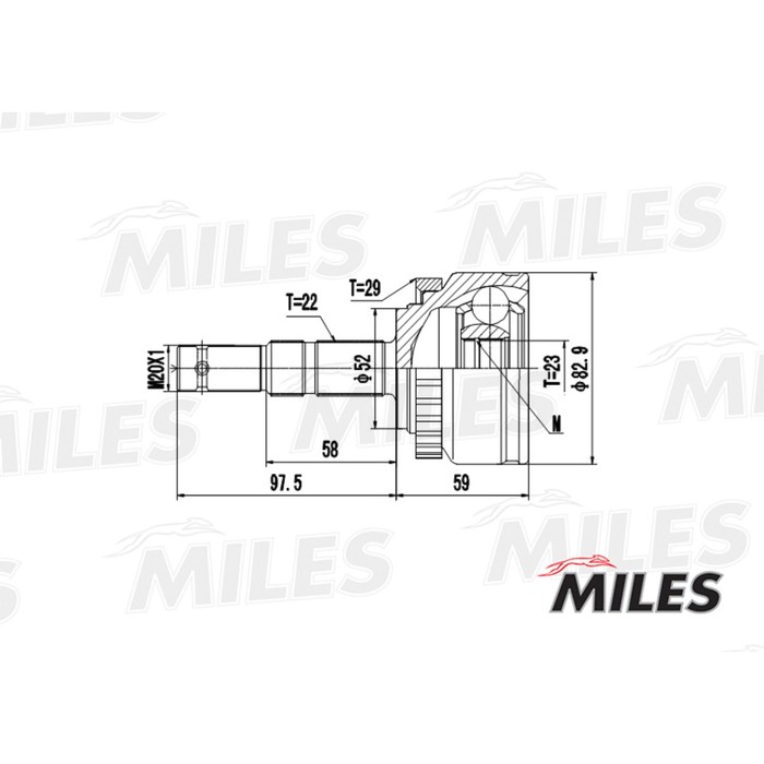 Шрус наружный MILES GA20360