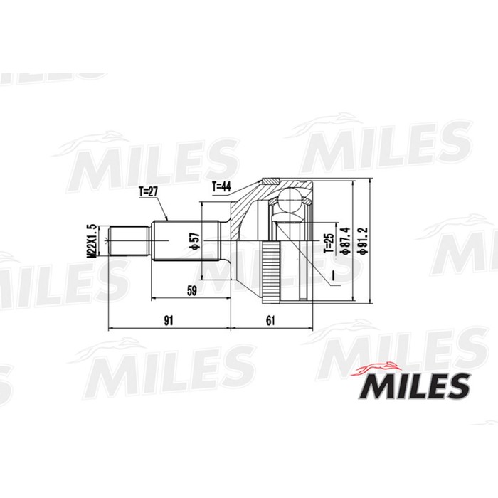 Шрус наружный MILES GA20118