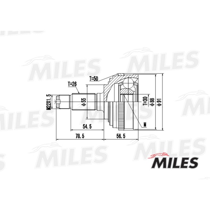 Шрус наружный MILES GA20137