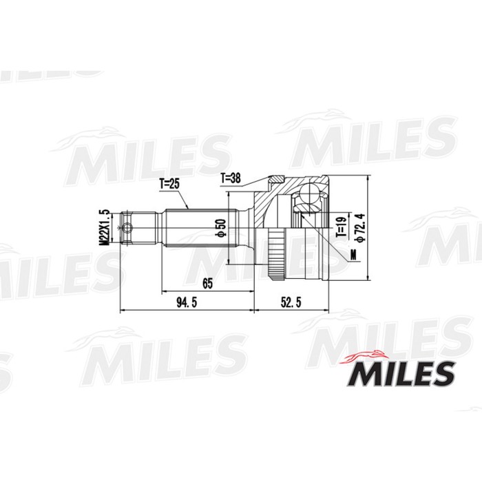 Шрус наружный MILES GA20162