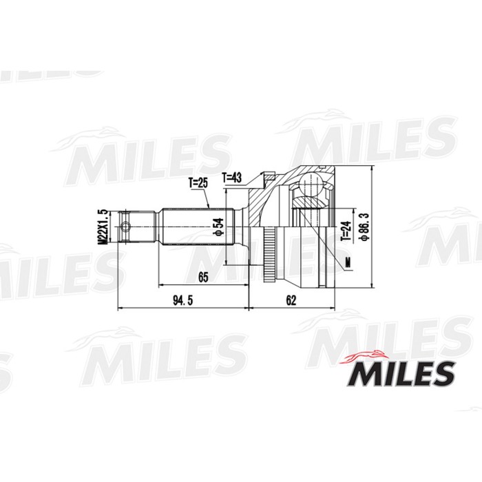 Шрус наружный MILES GA20266