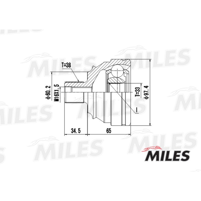 Шрус наружный MILES GA20526