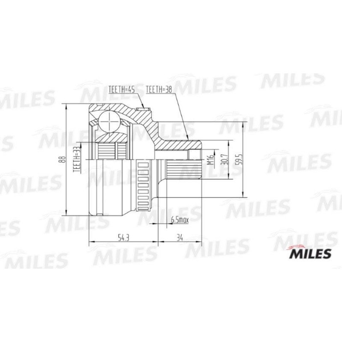 Шрус наружный MILES GA20027